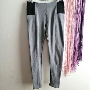 Zara Basic Grey Full Length Athletic Leggings